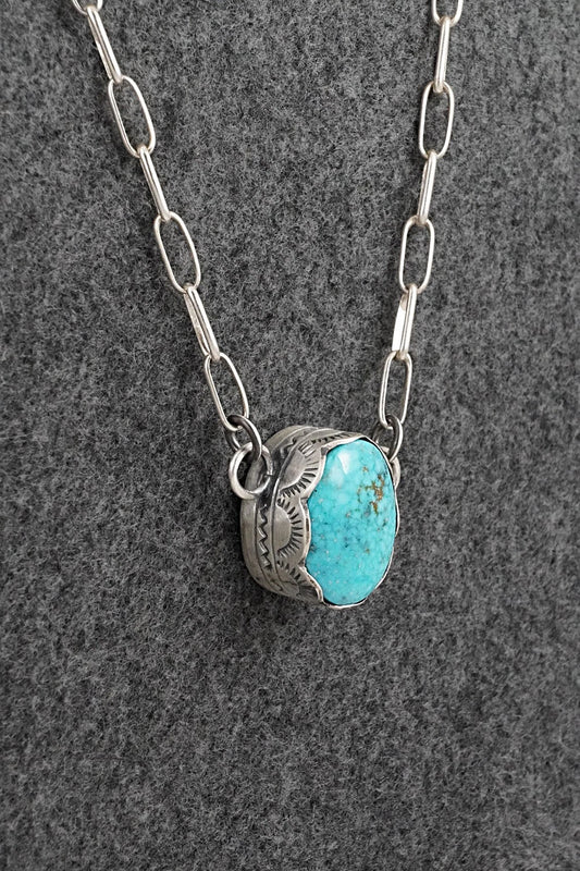 Turquoise & Sterling Silver Necklace - Randy Boyd