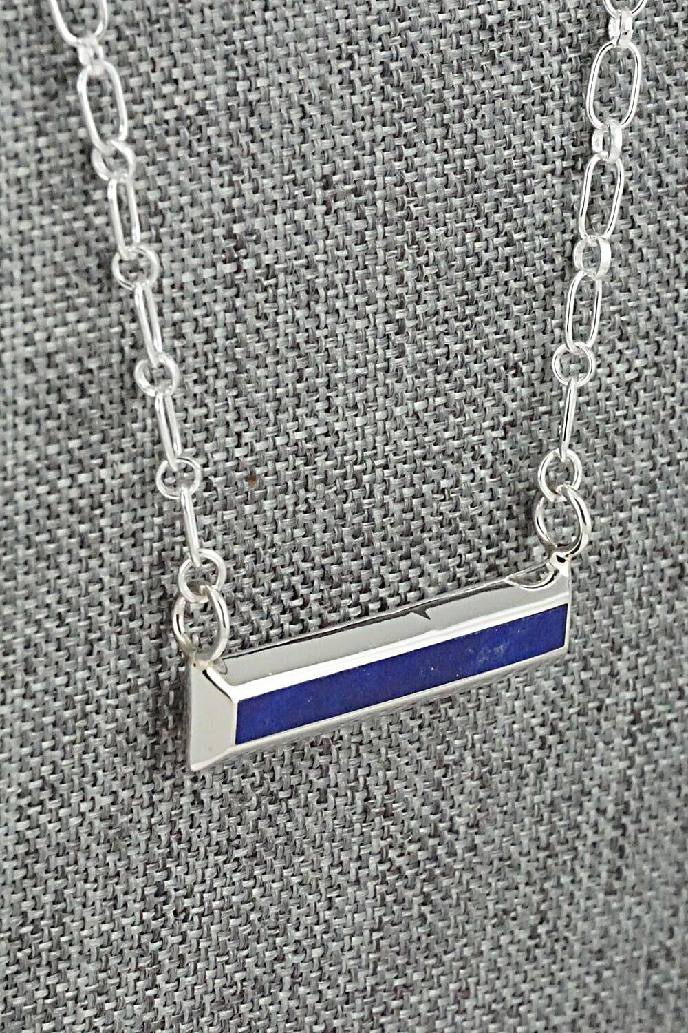 Lapis & Sterling Silver Necklace - Troy Natachu