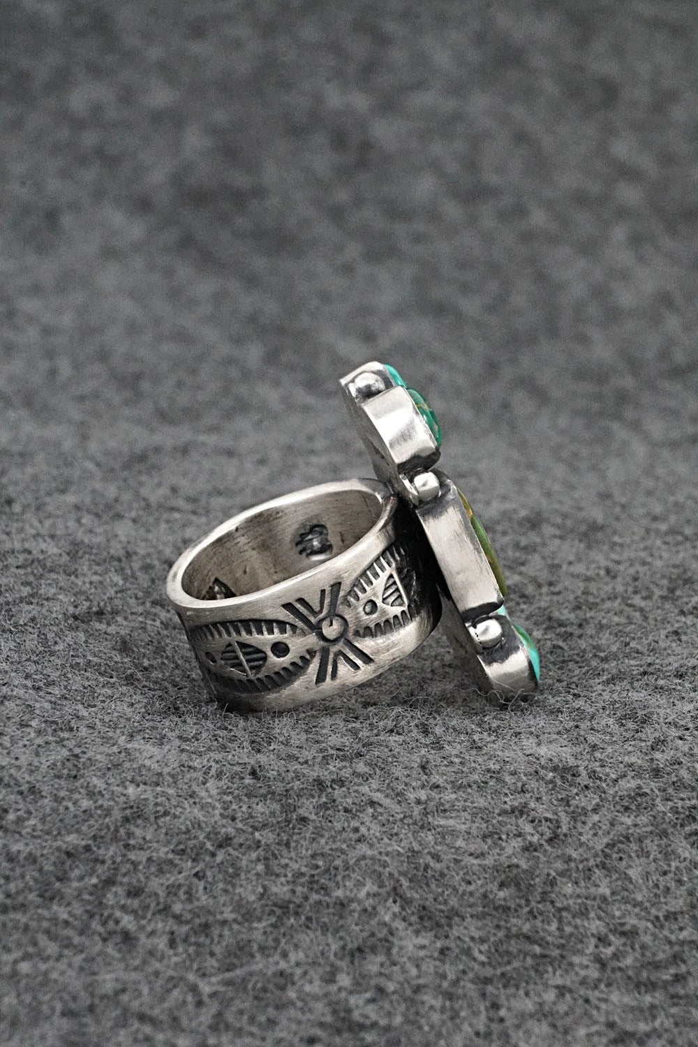 Turquoise & Sterling Silver Ring - Angela Martin - Size 6