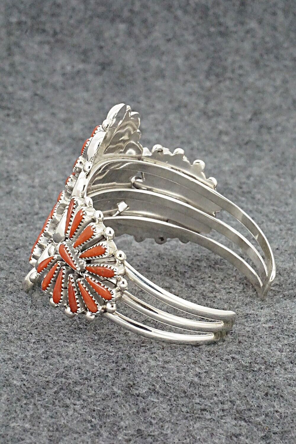 Coral & Sterling Silver Bracelet - Kyle Wilson