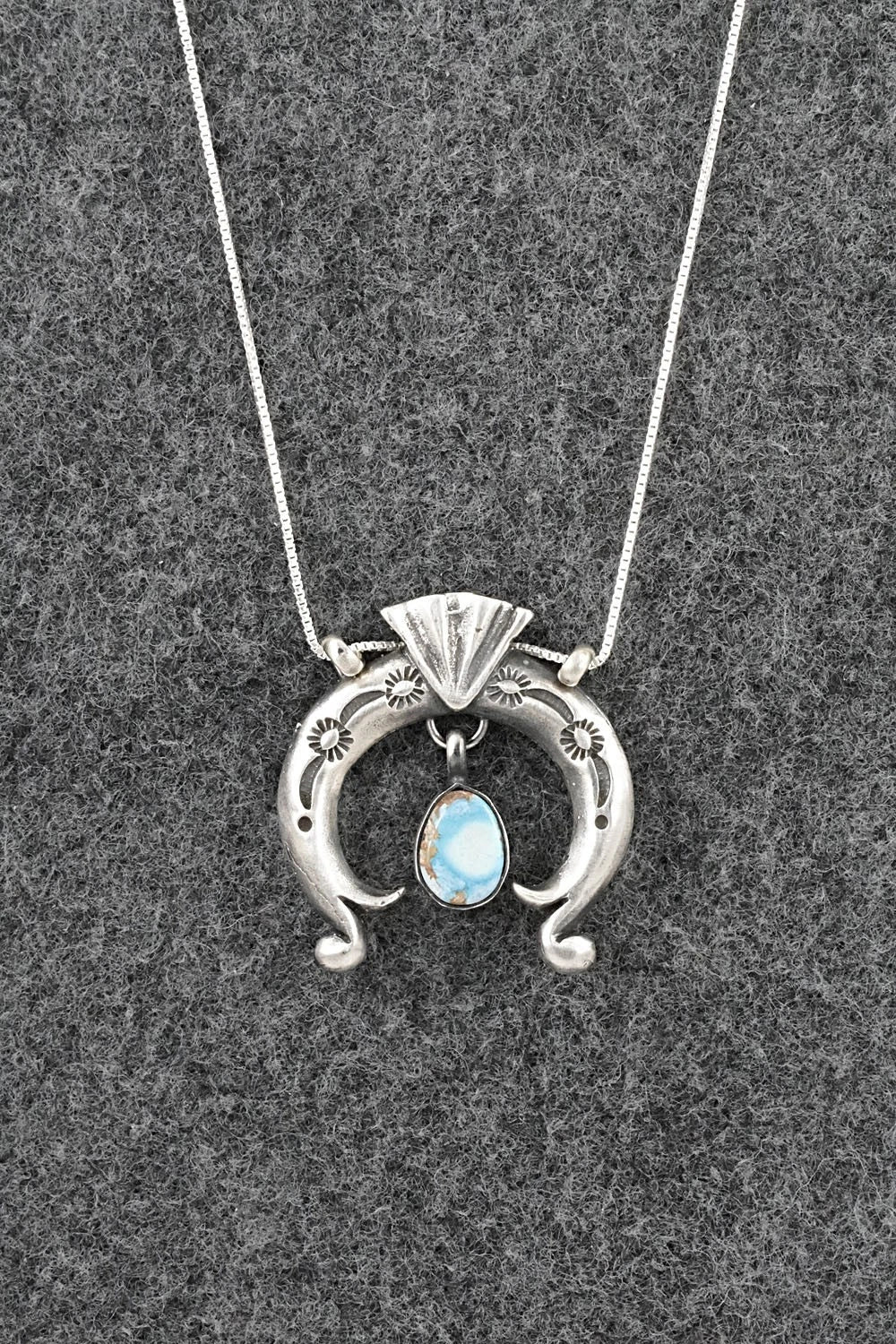 Turquoise & Sterling Silver Necklace - Gary Shorty