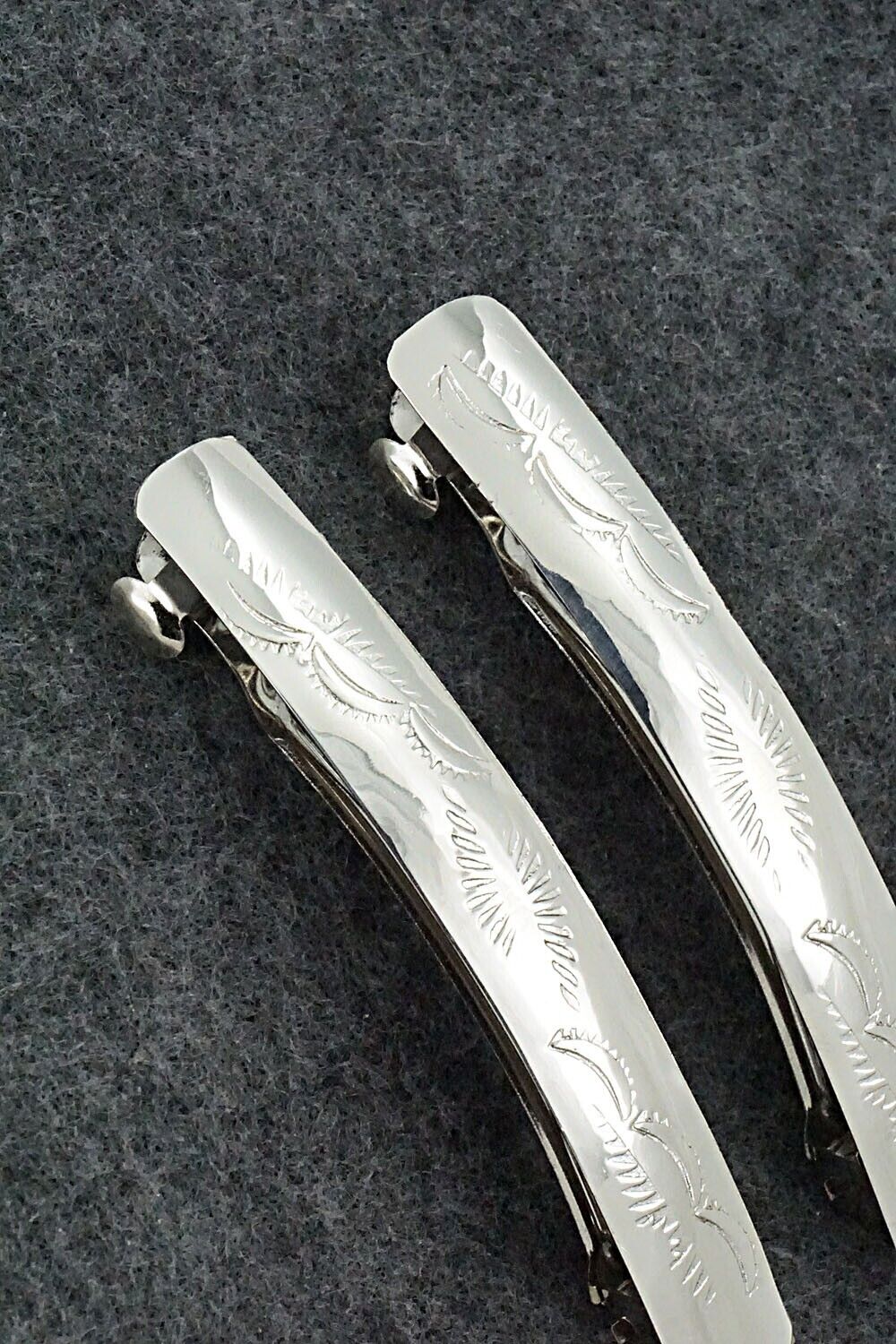Sterling Silver Hair Barrettes - Randall Dalgai