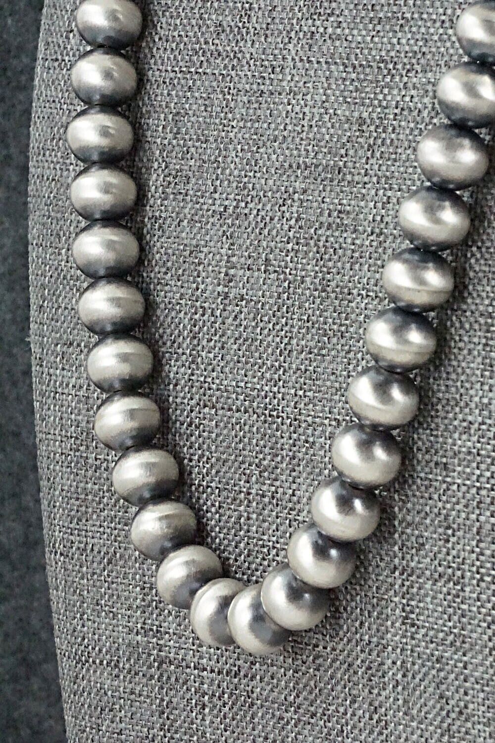 Sterling Silver Navajo Pearl Necklace - Bryannen Halwood
