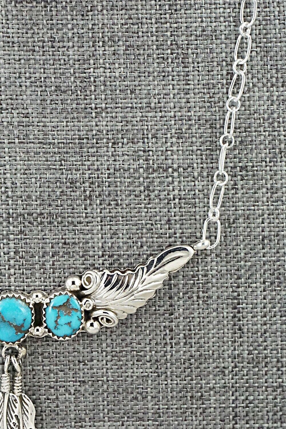 Turquoise & Sterling Silver Necklace - Sadie Jim