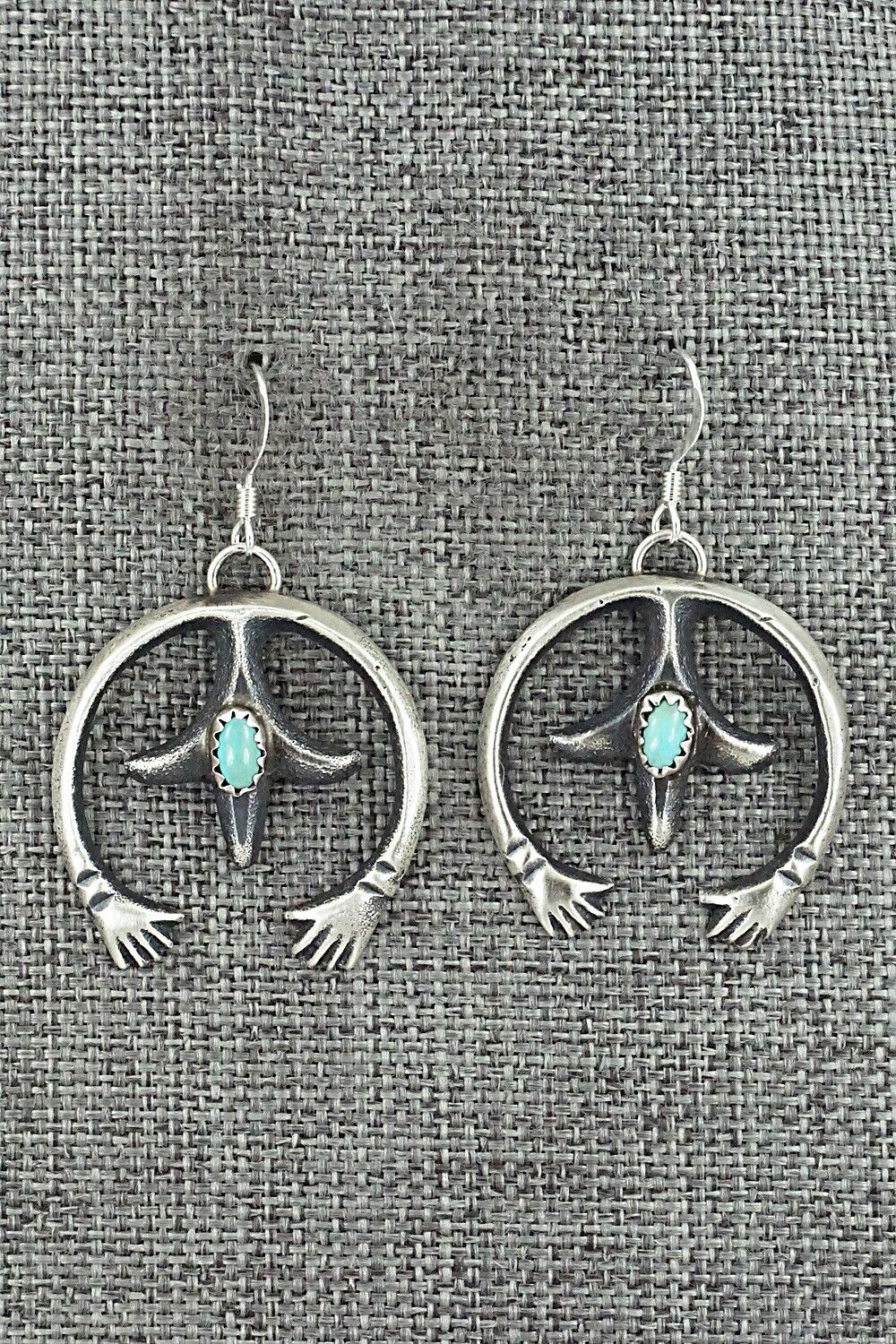 Turquoise & Sterling Silver Earrings - Martha Cayatiento