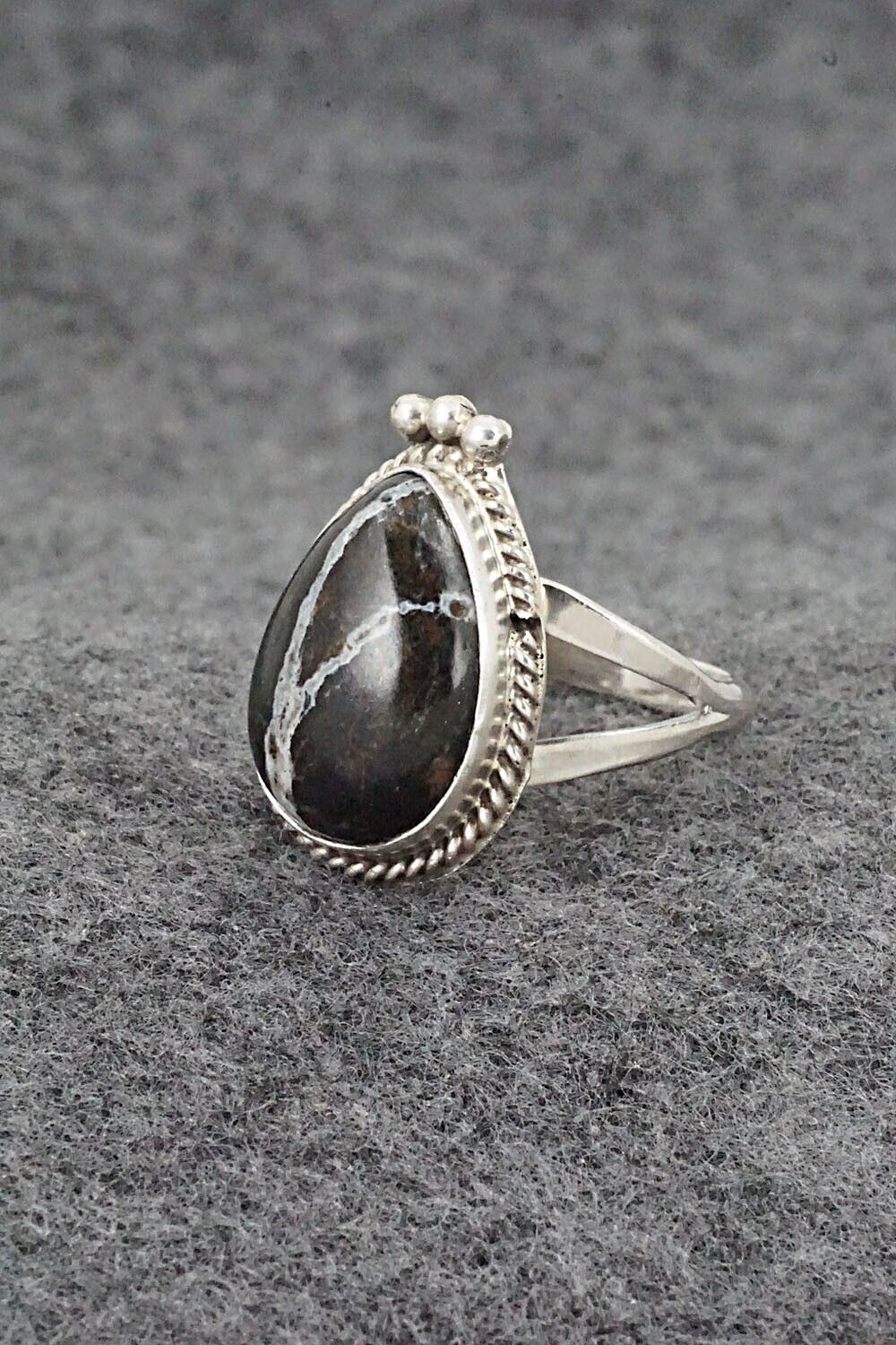 White Buffalo & Sterling Silver Ring - Paige Gordon - Size 9