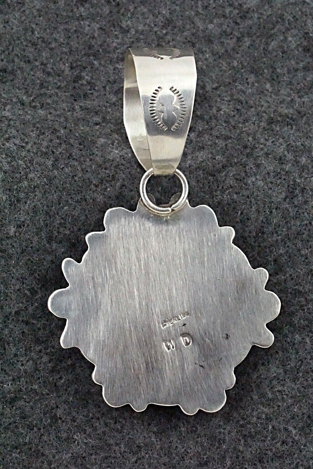 Spiny Oyster and Sterling Silver Pendant - Wilson Dawes