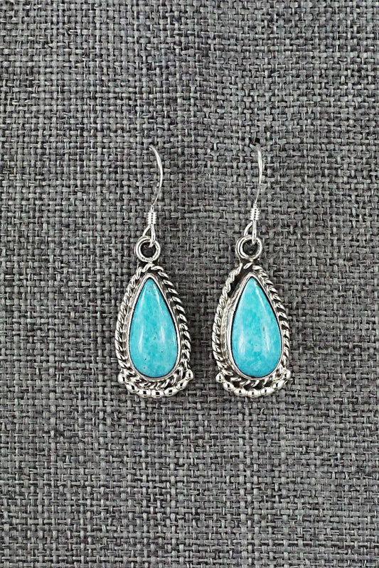 Turquoise and Sterling Silver Earrings - Sharon McCarthy
