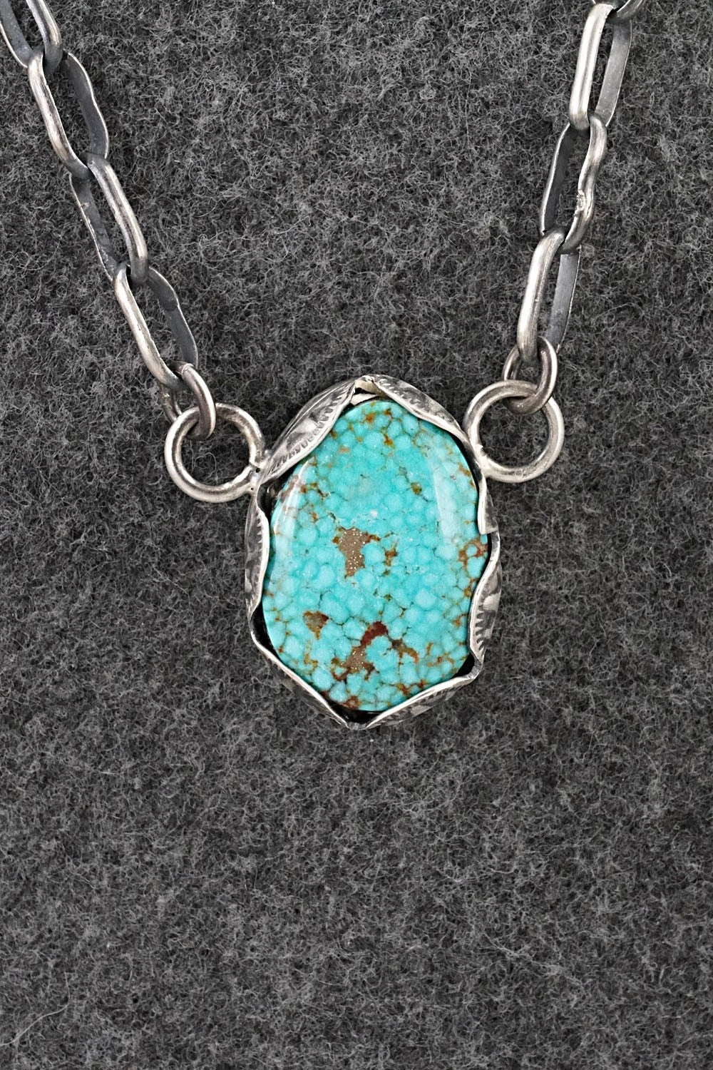 Turquoise & Sterling Silver Necklace - Paul Livingston