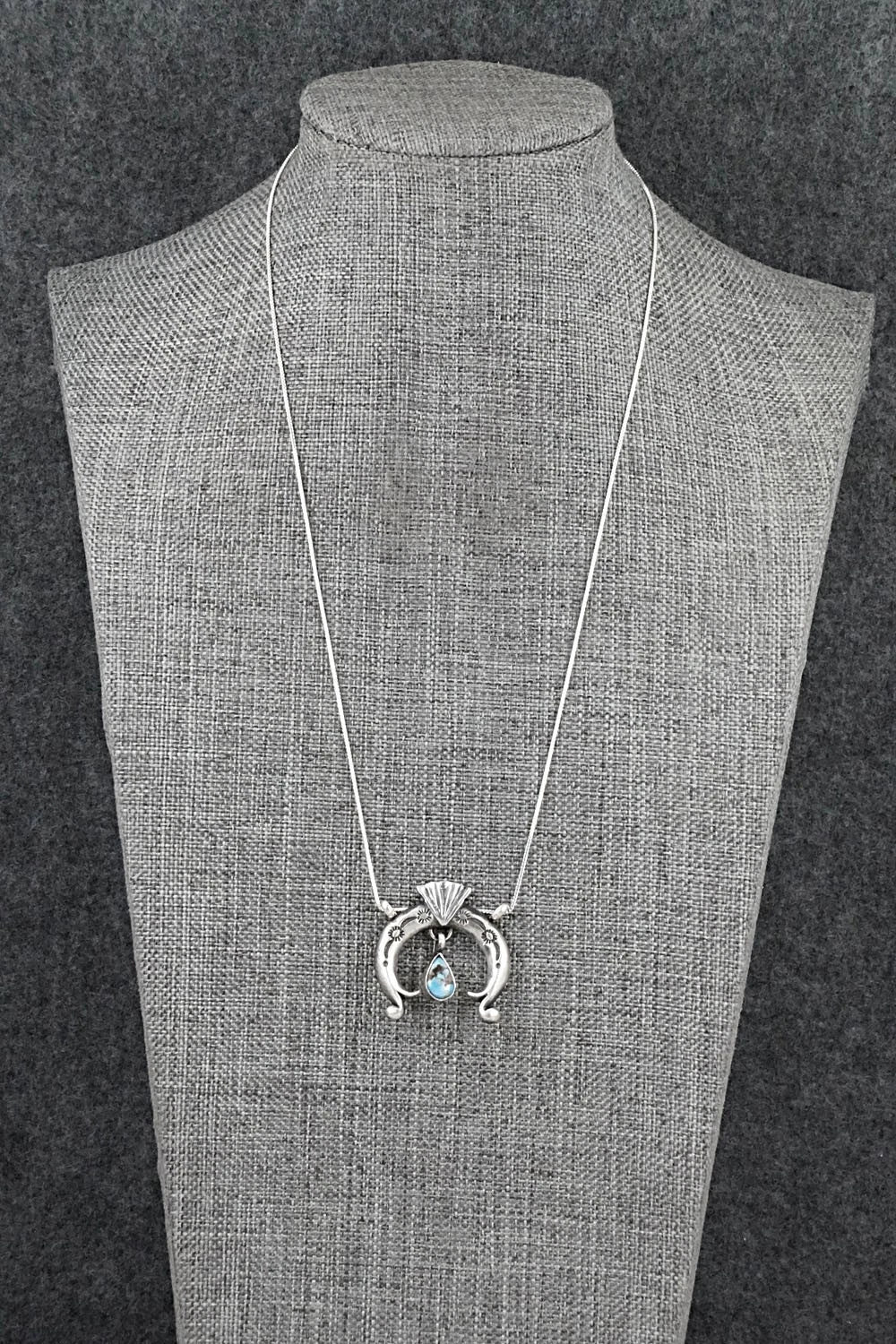 Turquoise & Sterling Silver Necklace - Gary Shorty