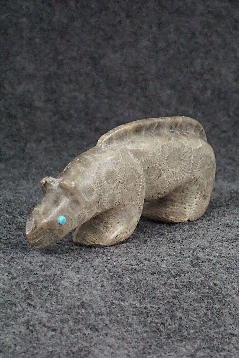 Mountain Lion Zuni Fetish Carving - Ronnie Lunasee