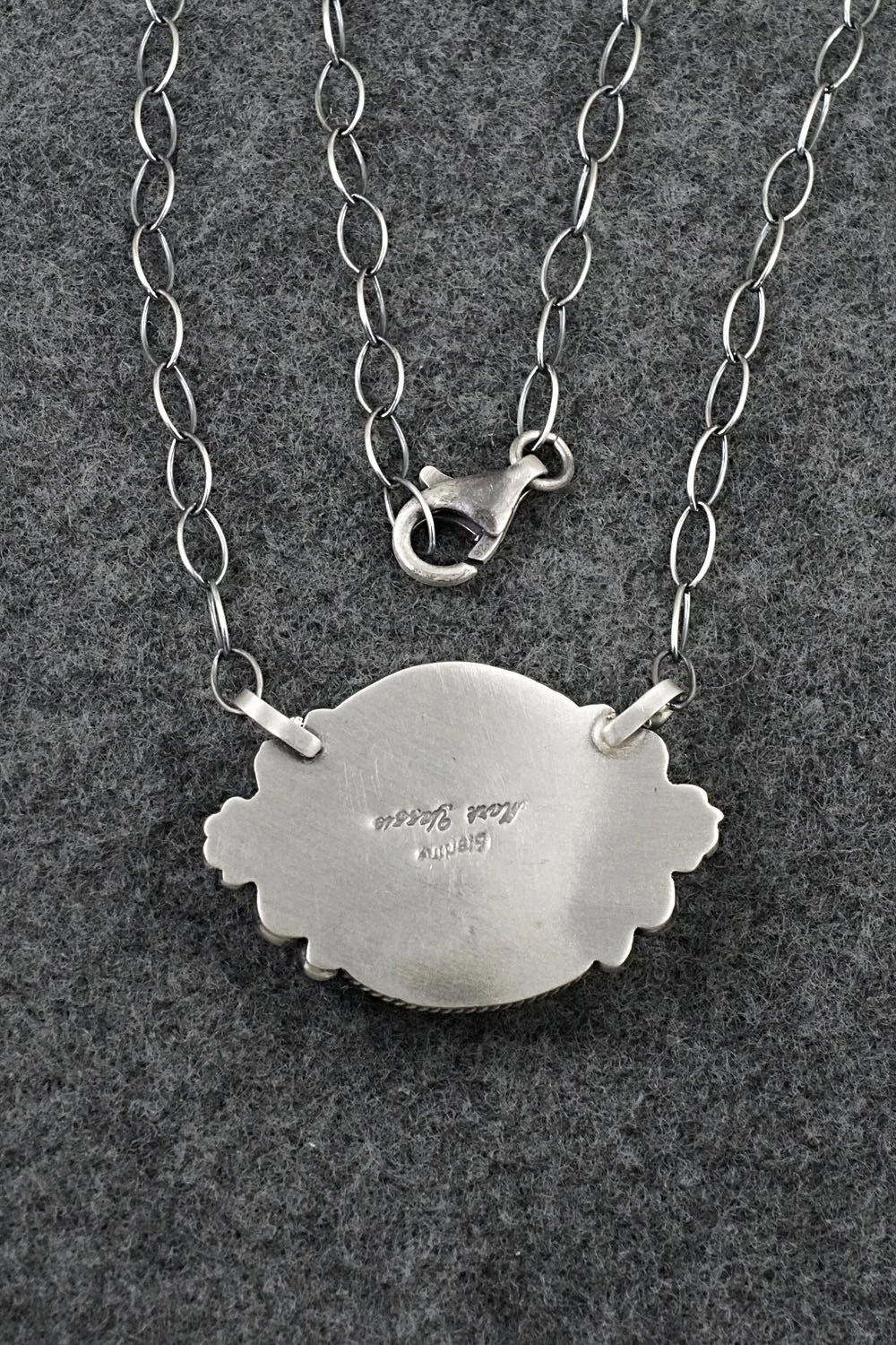 Turquoise & Sterling Silver Necklace - Mark Yazzie