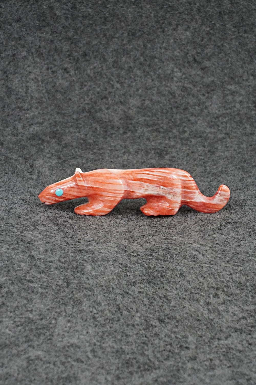 Mountain Lion Zuni Fetish Carving - Ronnie Lunasee