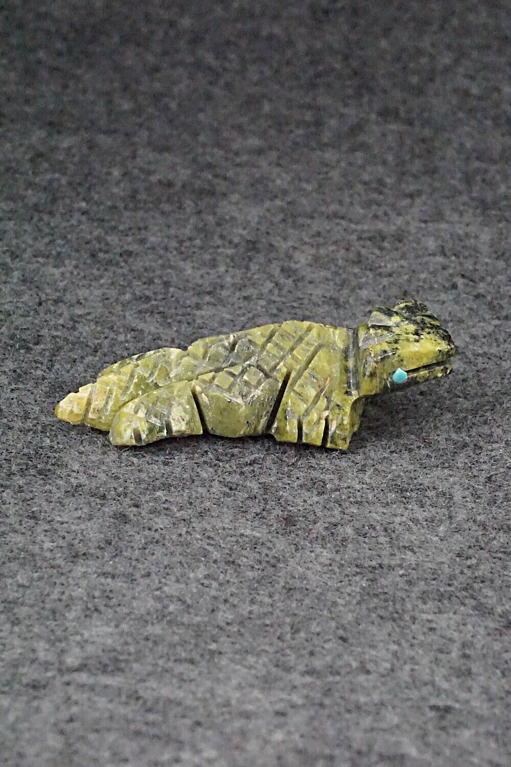 Horned Toad Zuni Fetish Carving - Carl Etsate