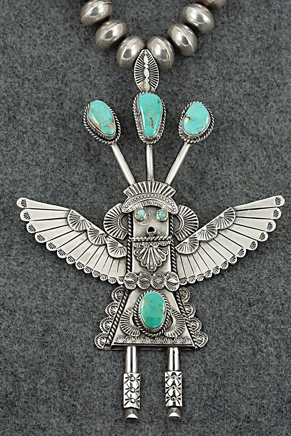 Turquoise & Sterling Silver Necklace - Garrett Hale