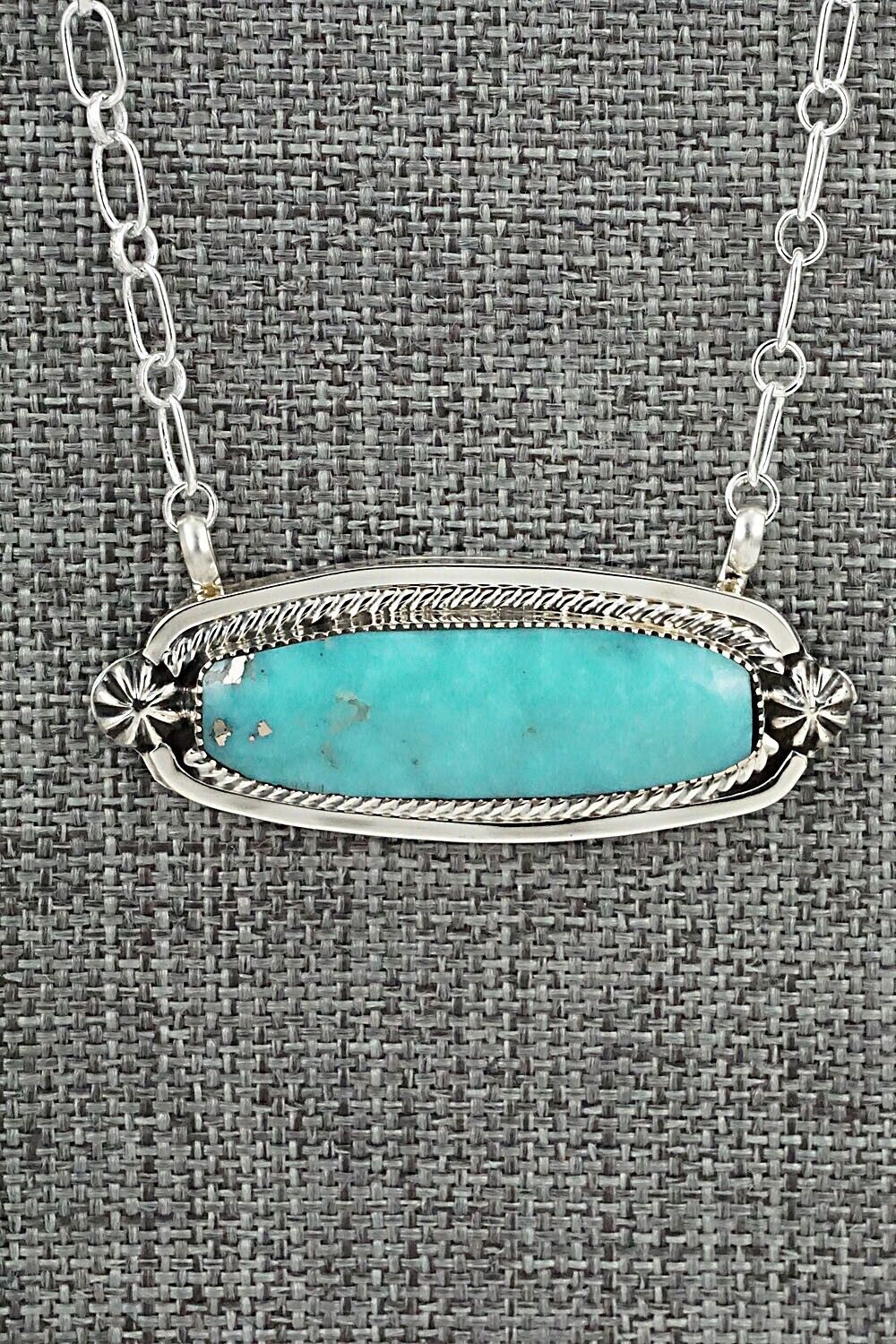 Turquoise & Sterling Silver Necklace - Sadie Jim