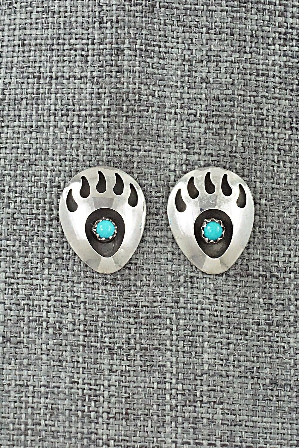 Turquoise & Sterling Silver Earrings - Leroy Parker