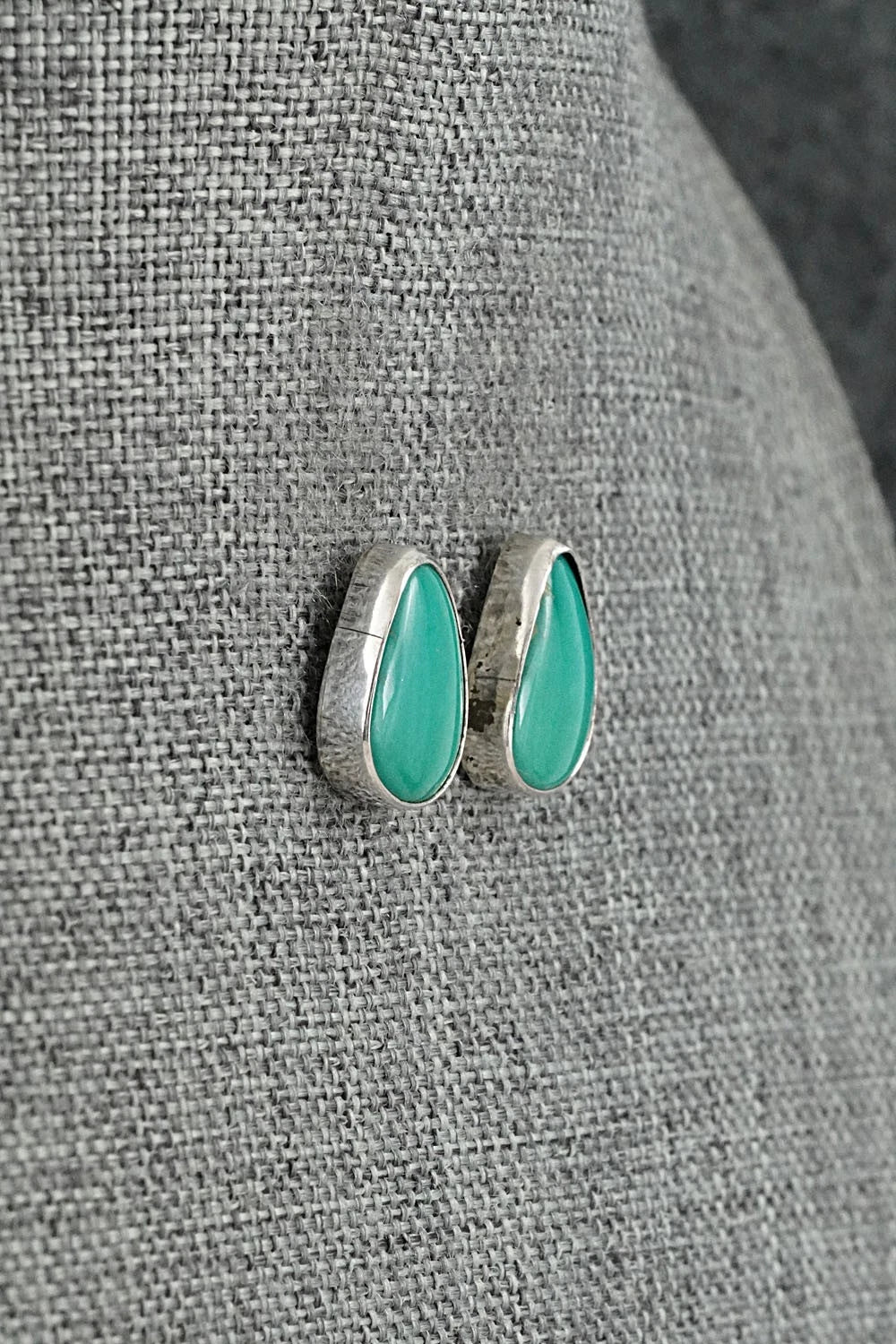 Turquoise & Sterling Silver Earrings - Rosemary Saunders