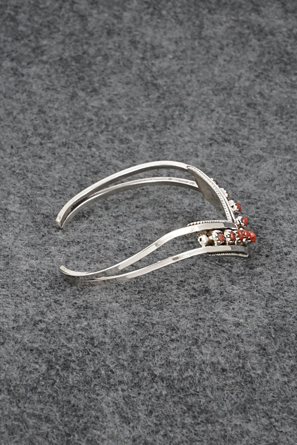 Coral & Sterling Silver Bracelet - Susie Livingston