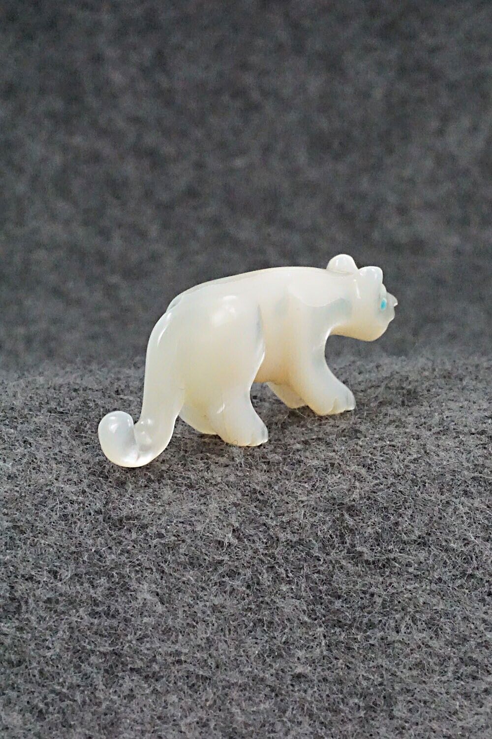 Mountain Lion Zuni Fetish Carving - Andres Quandelacy