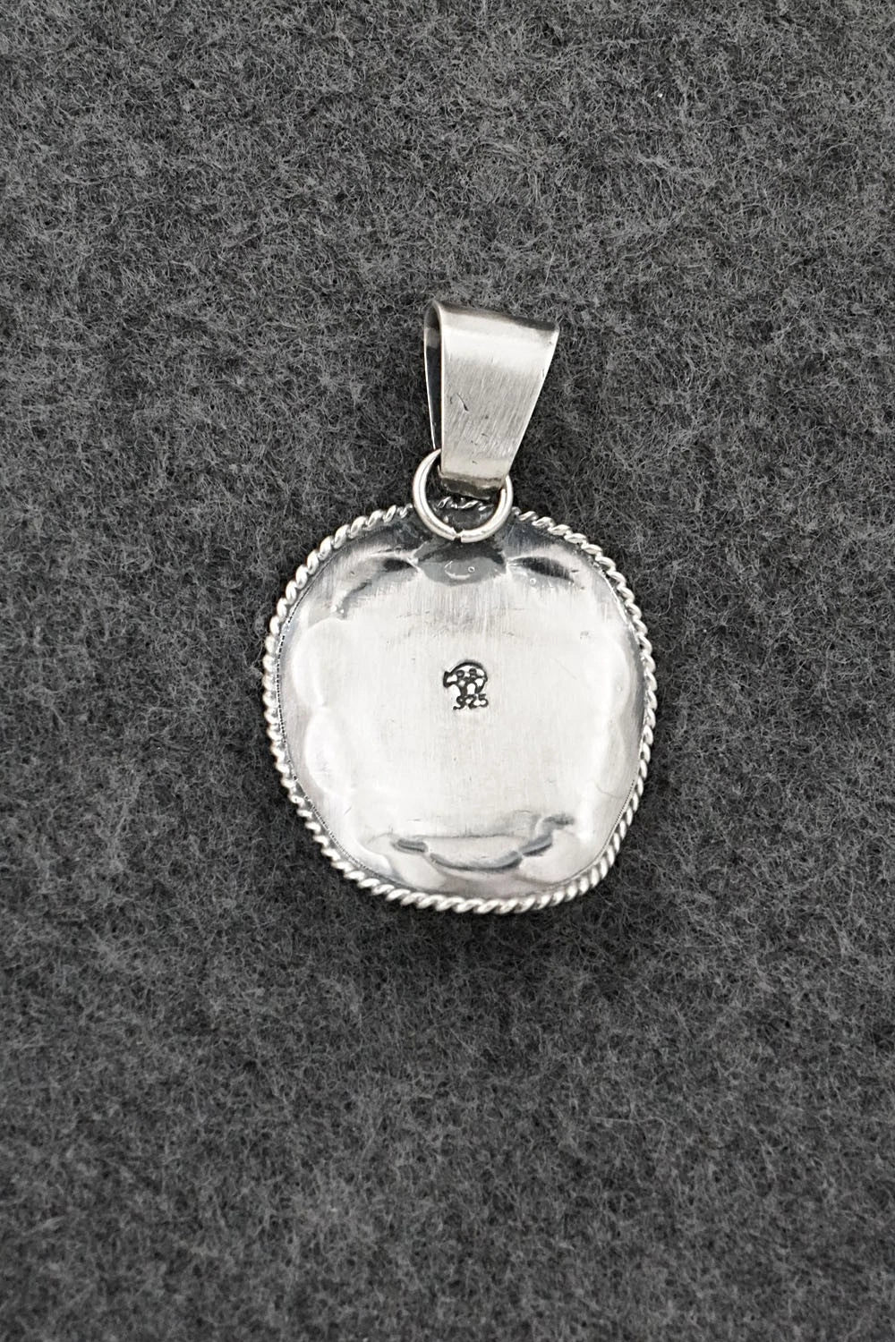 Turquoise & Sterling Silver Pendant - Bobby Platero
