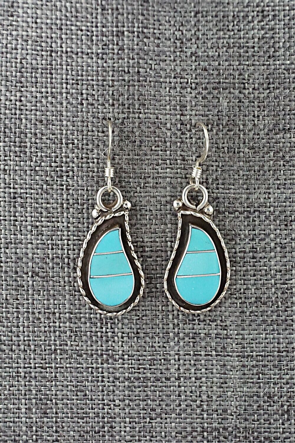 Turquoise & Sterling Silver Earrings - Faye Lowsayatee