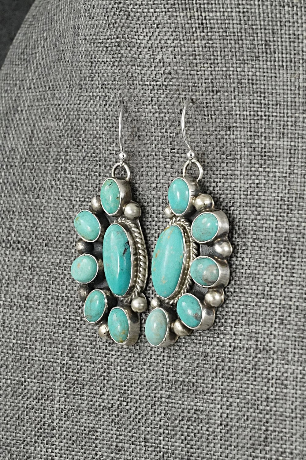 Turquoise & Sterling Silver Earrings - Kathleen Livingston