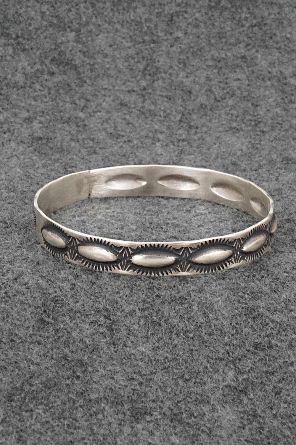 Sterling Silver Bangle Bracelet - Elvira Bill