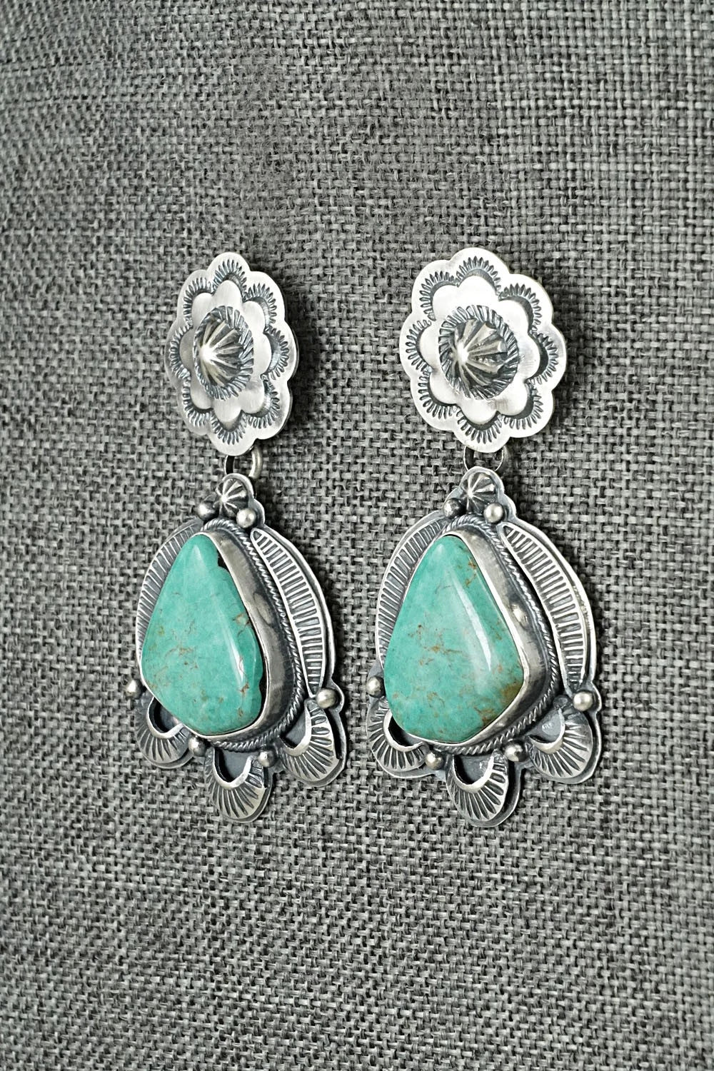 Turquoise & Sterling Silver Earrings - Randy Boyd
