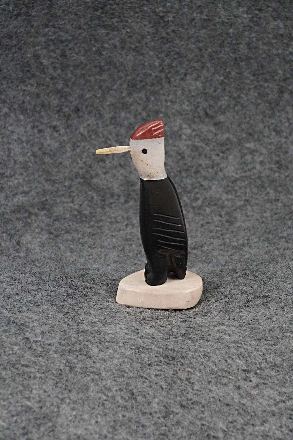 Woodpecker Zuni Fetish Carving - Justin Red Elk