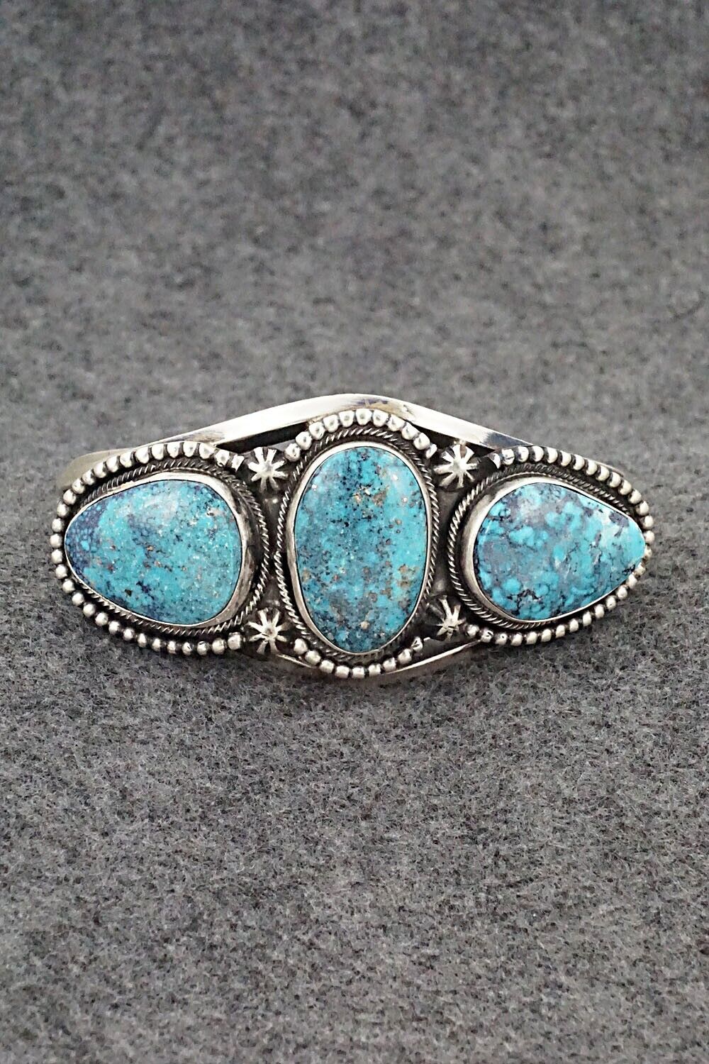 Turquoise & Sterling Silver Bracelet - Bobby Johnson