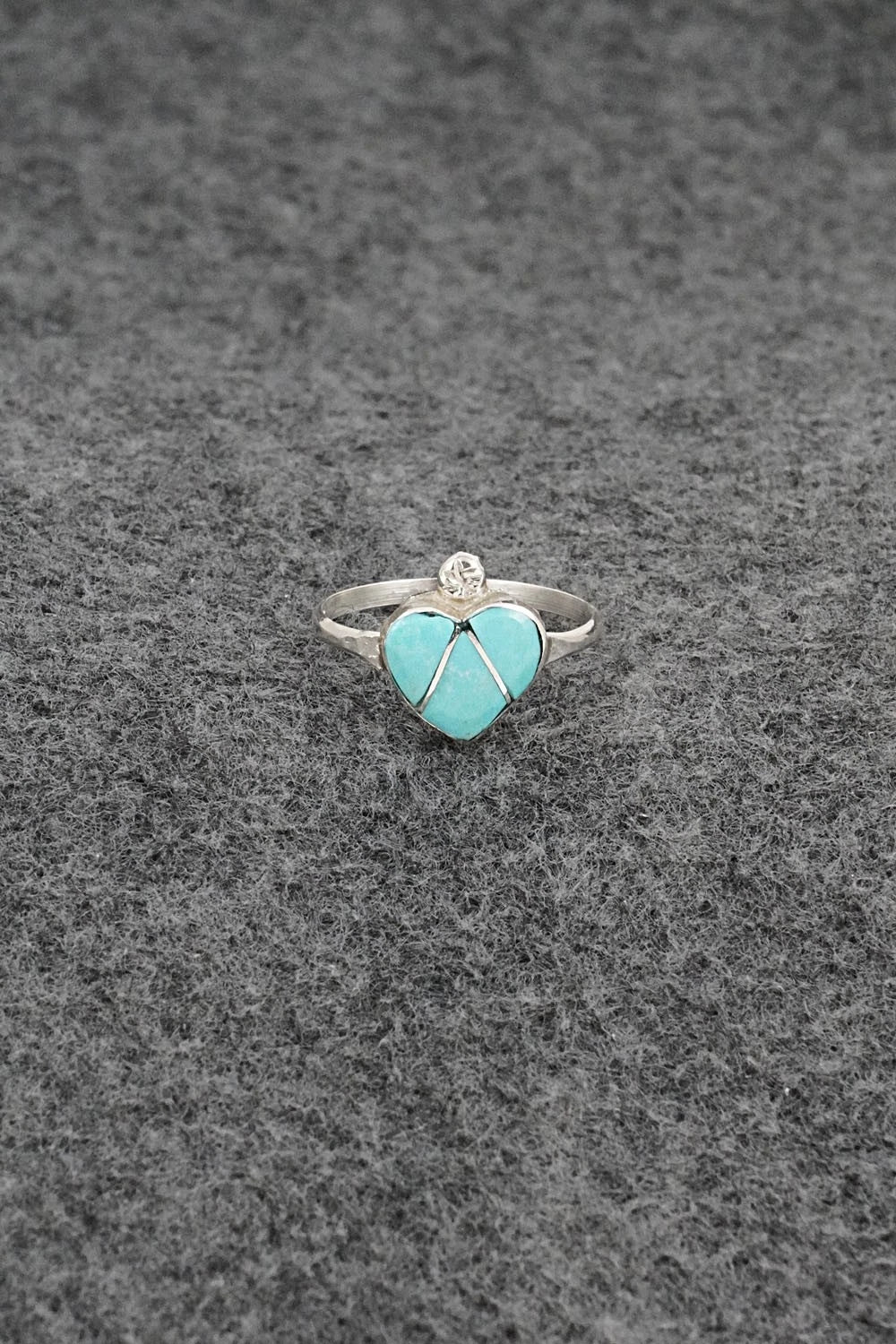 Turquoise & Sterling Silver Ring - Ola Eriacho - Size 7