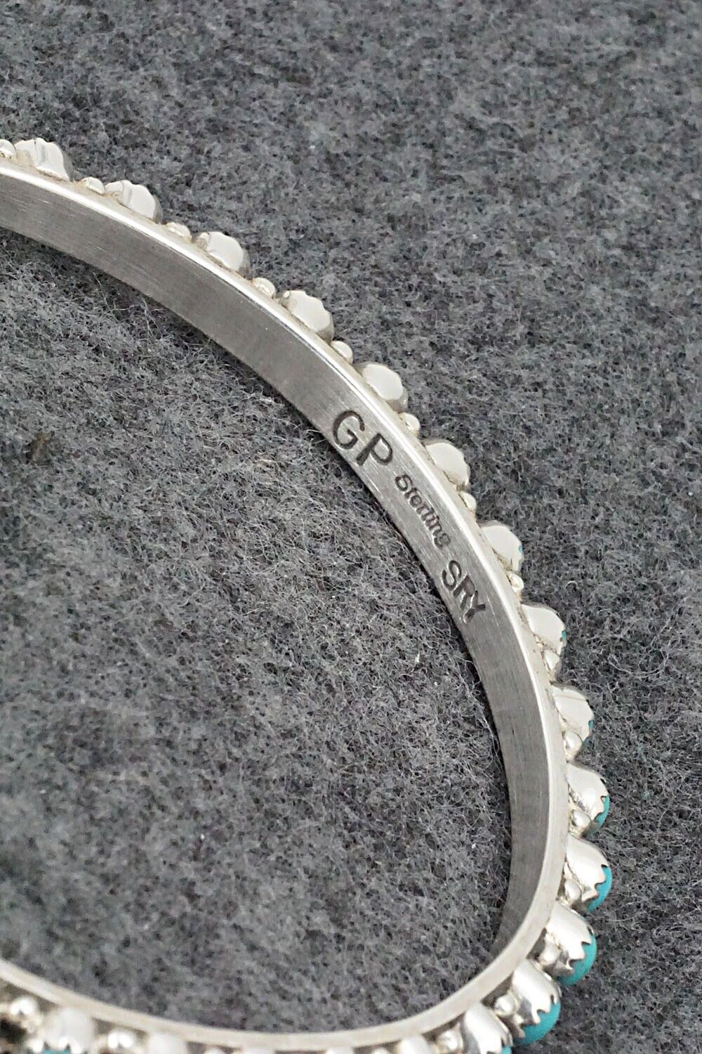 Turquoise & Sterling Silver Bangle - Gaynell Parker
