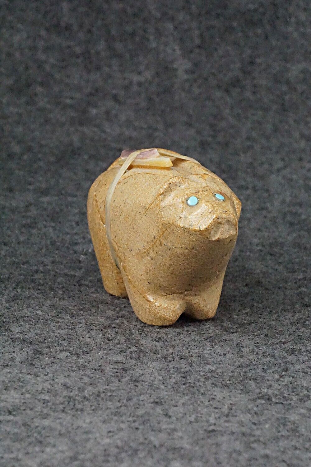 Mountain Lion Zuni Fetish Carving - Delvin Leekya