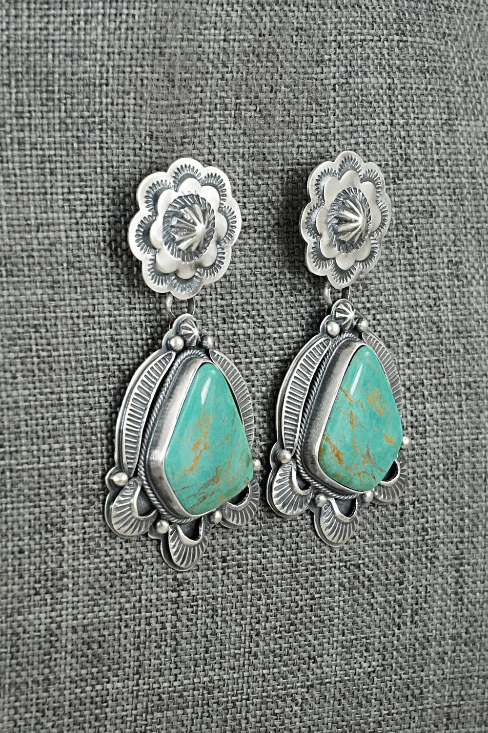 Turquoise & Sterling Silver Earrings - Randy Boyd