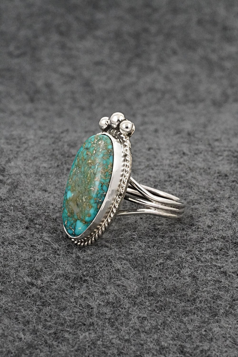 Turquoise & Sterling Silver Ring - Rena Begay - Size 7