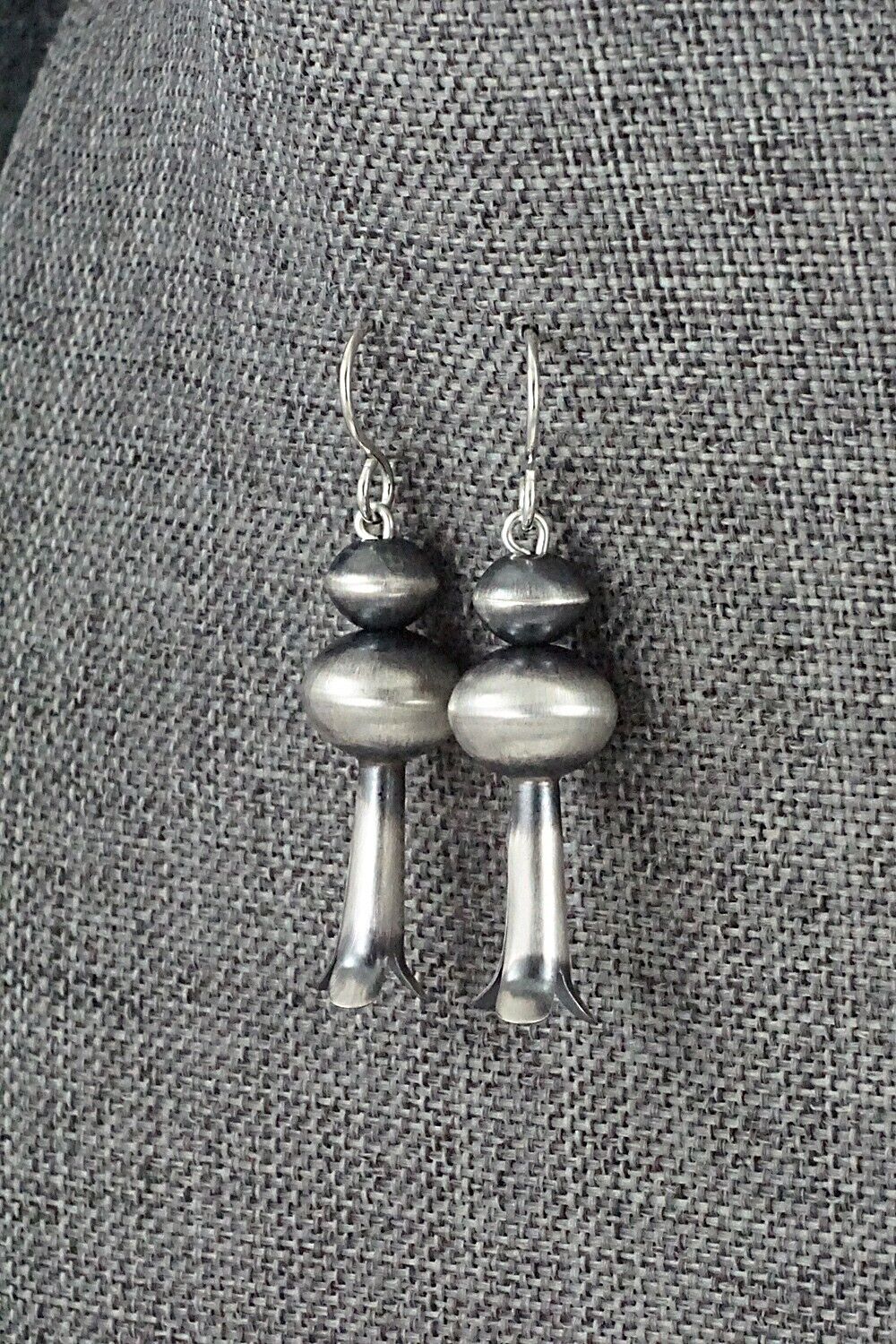 Sterling Silver Navajo Pearl Earrings - Tonisha Haley
