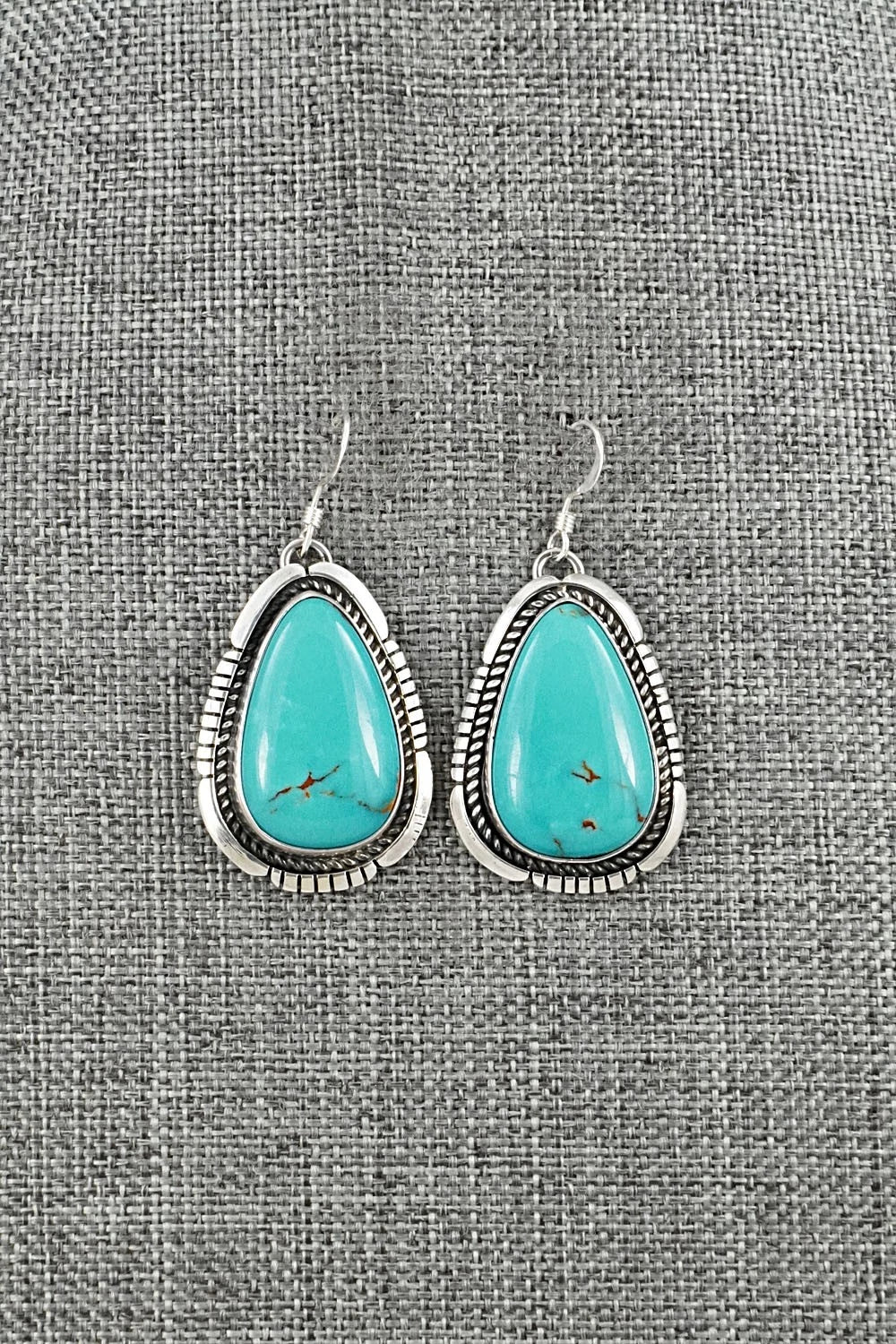 Turquoise & Sterling Silver Earrings - Irene Kee