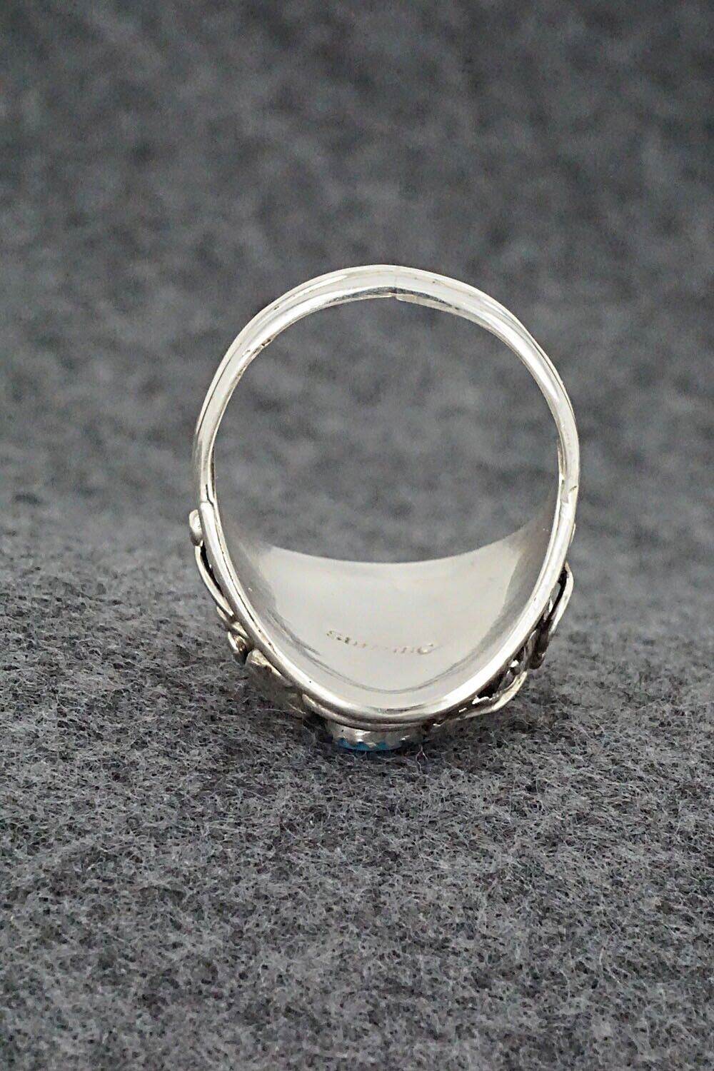 Turquoise & Sterling Silver Ring - Lorena Brown - Size 11