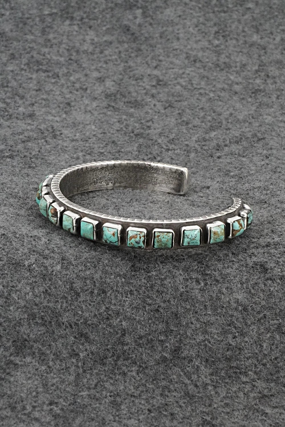 Turquoise & Sterling Silver Bracelet - Ernest Rangel