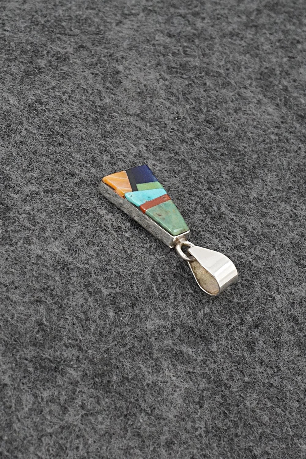Multi Stone & Sterling Silver Pendant - Priscilla Smith