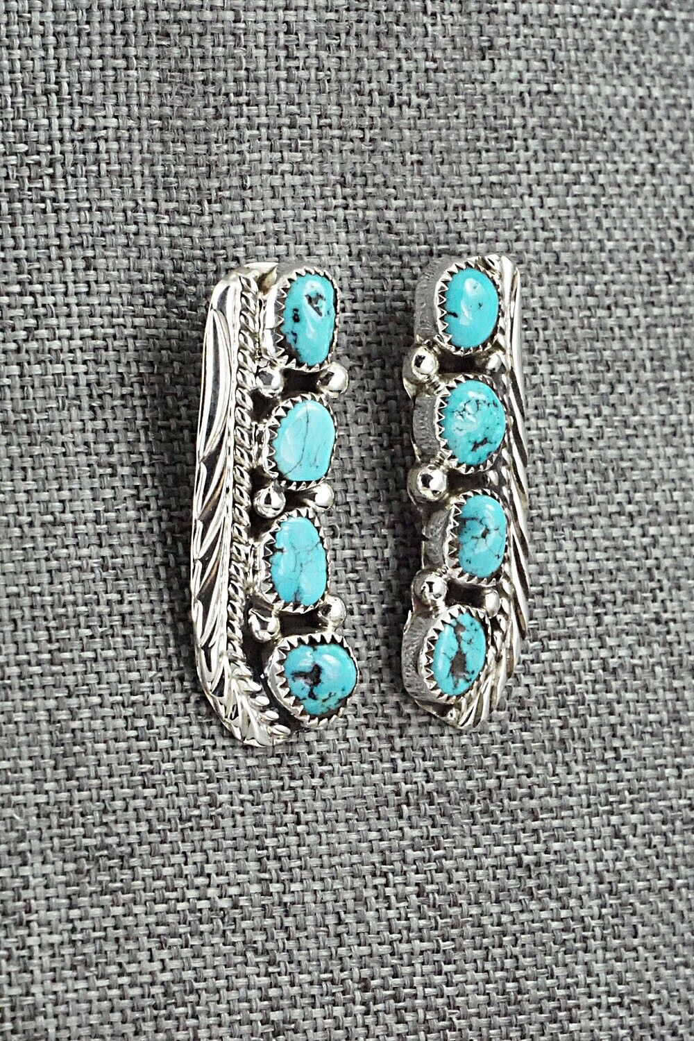 Turquoise & Sterling Silver Necklace and Earrings Set - Darlene Begay