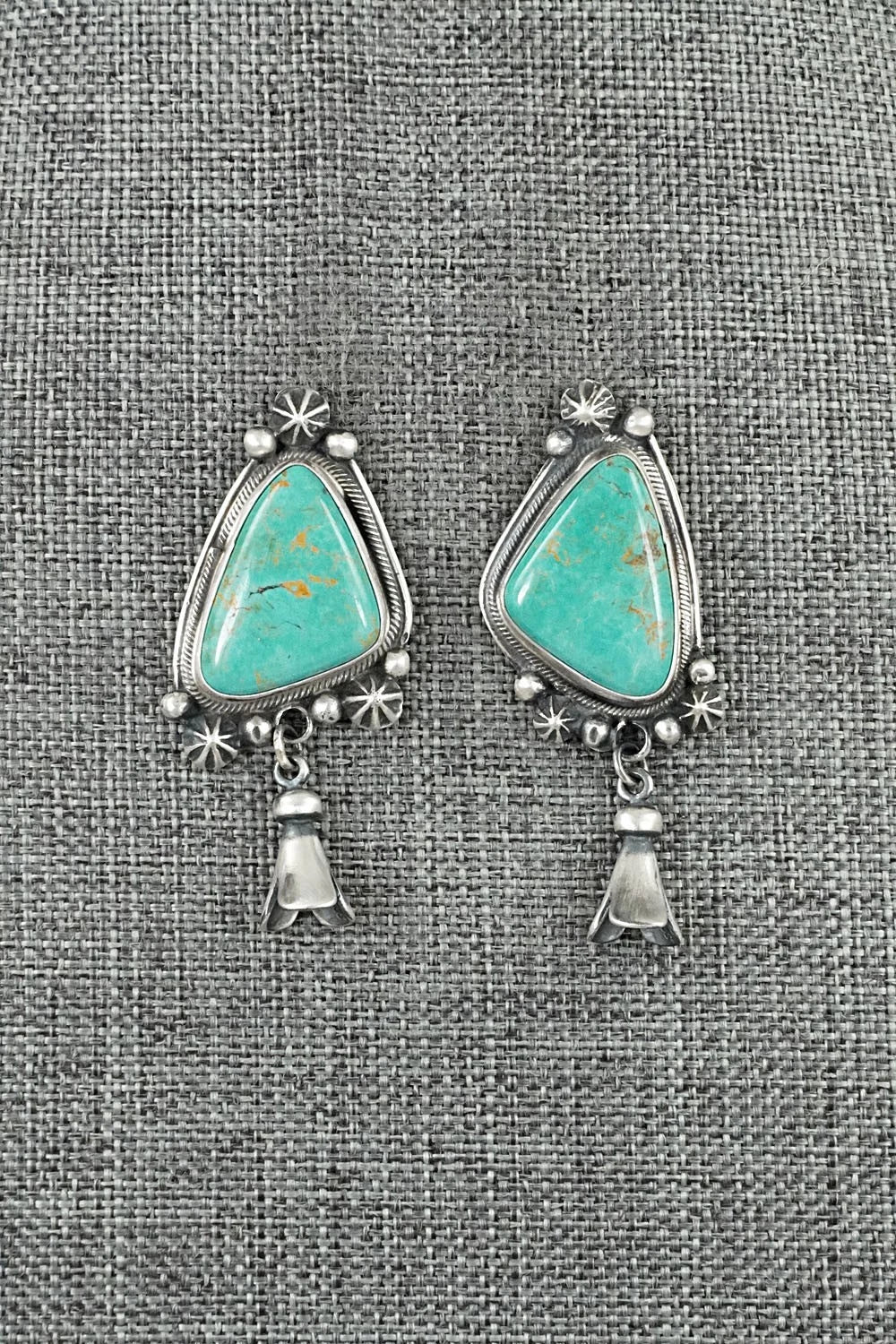 Turquoise & Sterling Silver Earrings - Bobby Johnson