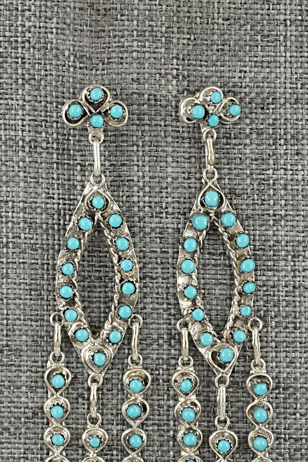 Turquoise & Sterling Silver Earrings - Wayne Johnson