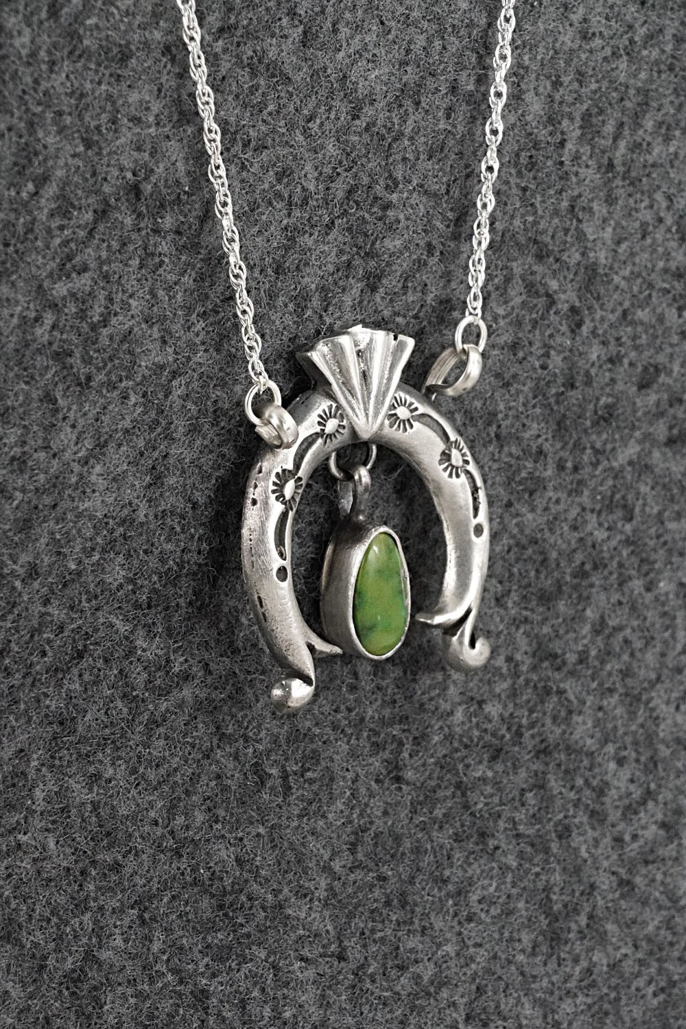 Turquoise & Sterling Silver Necklace - Gary Shorty