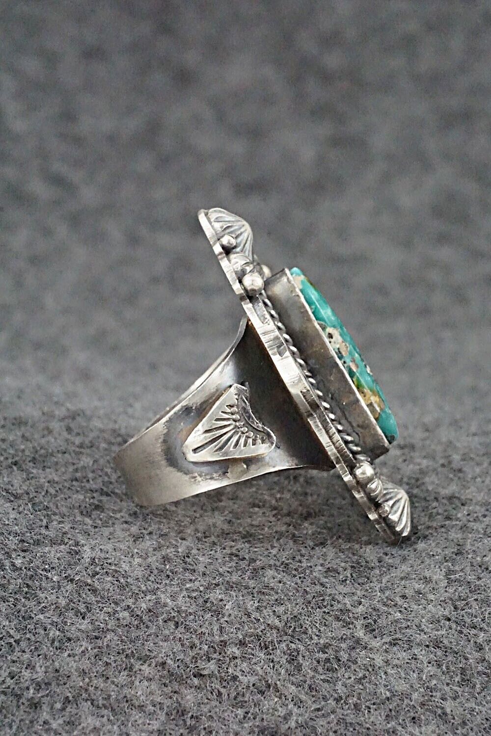 Turquoise & Sterling Silver Ring - Rosita Calladitto - Size 9
