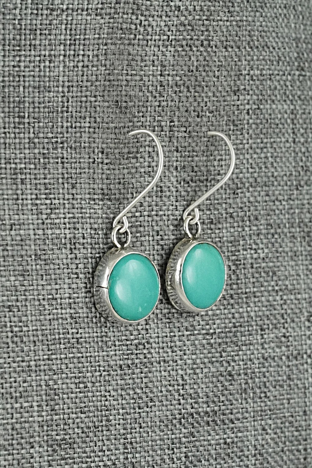 Turquoise & Sterling Silver Earrings - Rosemary Saunders