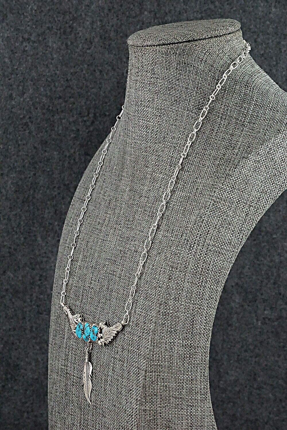 Turquoise & Sterling Silver Necklace - Sadie Jim