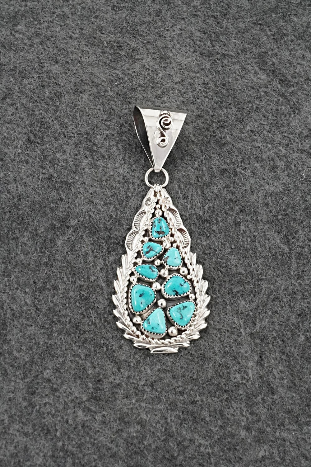 Turquoise & Sterling Silver Pendant - Anthony Brown