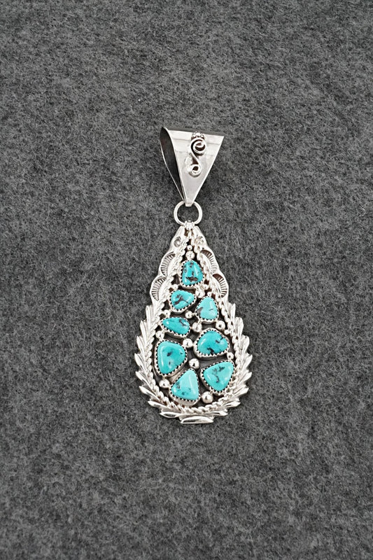 Turquoise & Sterling Silver Pendant - Anthony Brown